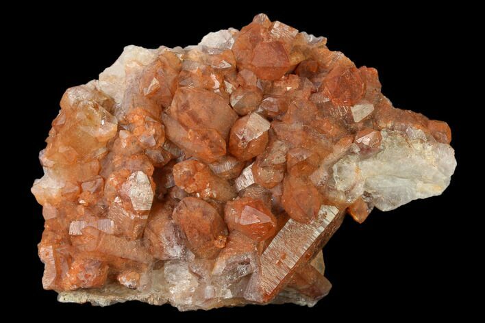 Natural, Red Quartz Crystal Cluster - Morocco #135694
